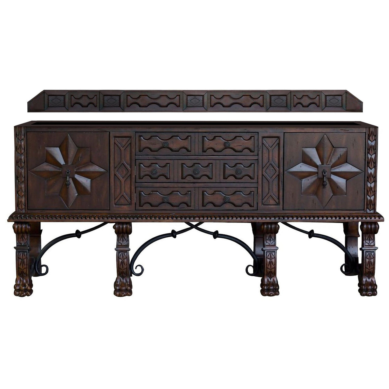 James Martin Balmoral 72" Double Vanity Vanity James Martin Antique Walnut Cabinet Only 