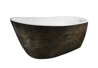 Thumbnail for ANZZI Bouie Series 5.68 ft. Freestanding Bathtub in Caiman Skin FreeStanding Bathtub ANZZI 