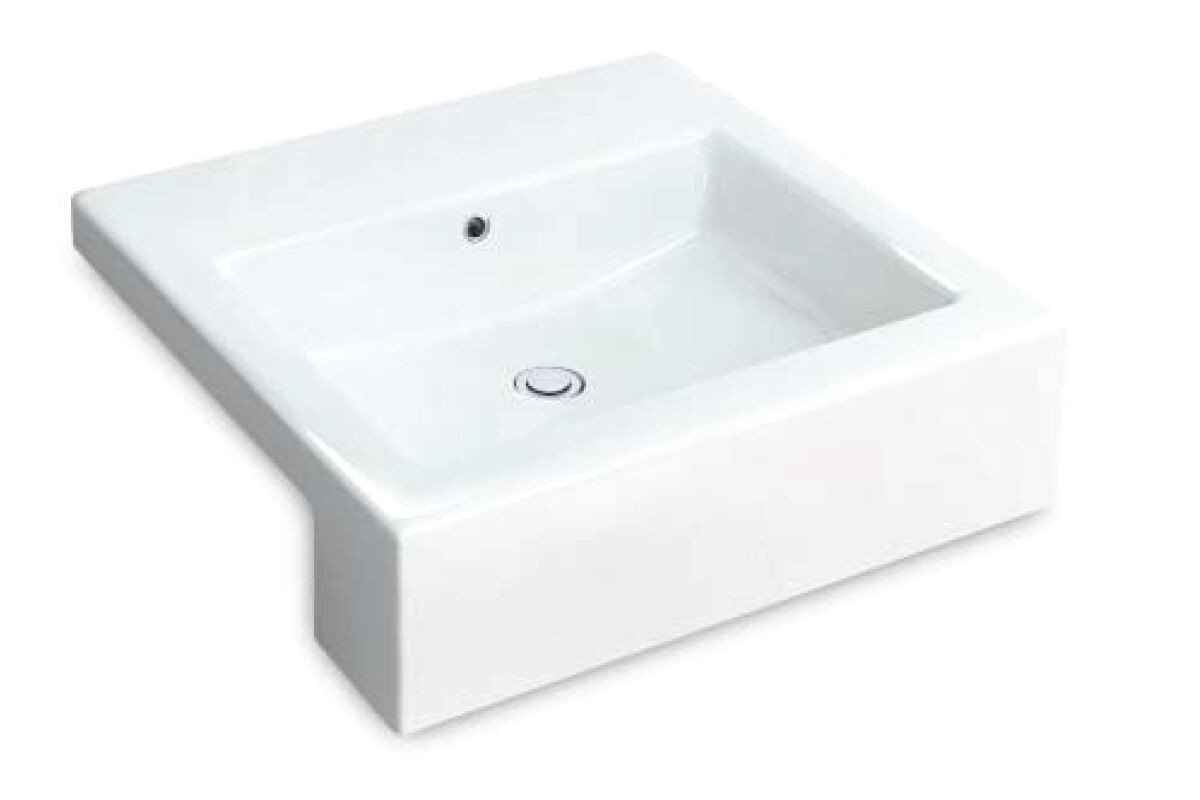 Cantrio Solid surface semi recessed sink Solid Surface Series Cantrio 