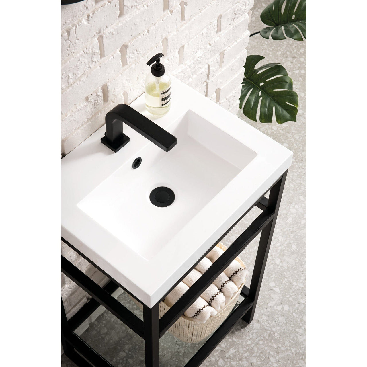James Martin Boston 20" Stainless Steel Sink Console Console James Martin 