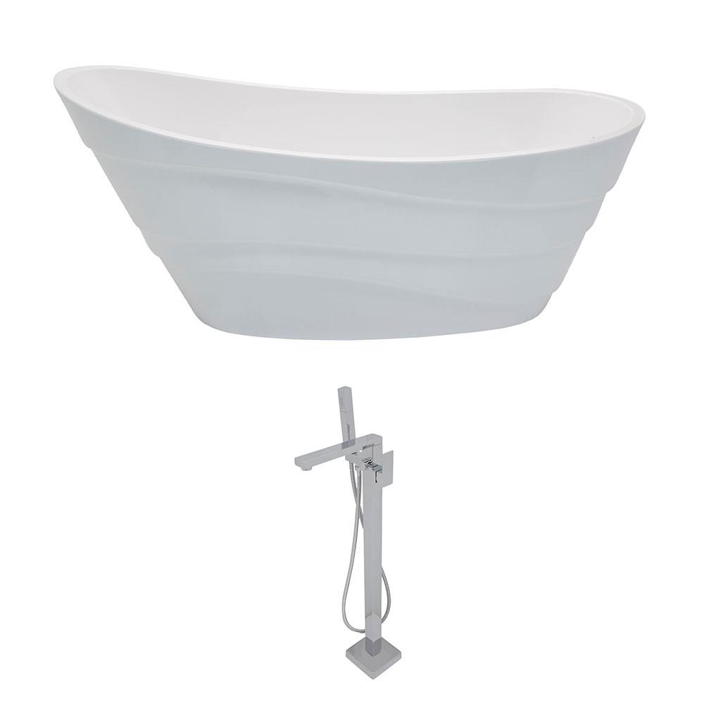 ANZZI Stratus FT084-0028 FreeStanding Bathtub FreeStanding Bathtub ANZZI 