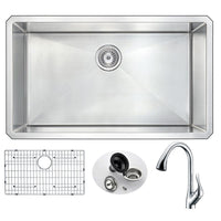 Thumbnail for ANZZI VANGUARD Series KAZ3219-031 Kitchen Sink Kitchen Sink ANZZI 