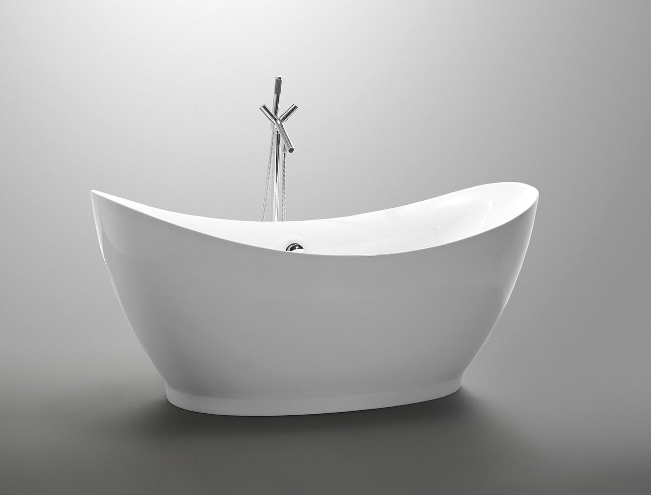 ANZZI Reginald Series 5.67 ft. Freestanding Bathtub in White FreeStanding Bathtub ANZZI 