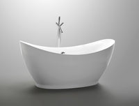 Thumbnail for ANZZI Reginald Series 5.67 ft. Freestanding Bathtub in White FreeStanding Bathtub ANZZI 