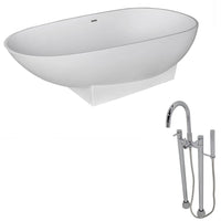 Thumbnail for ANZZI Volo FT506-0027 FreeStanding Bathtub FreeStanding Bathtub ANZZI 