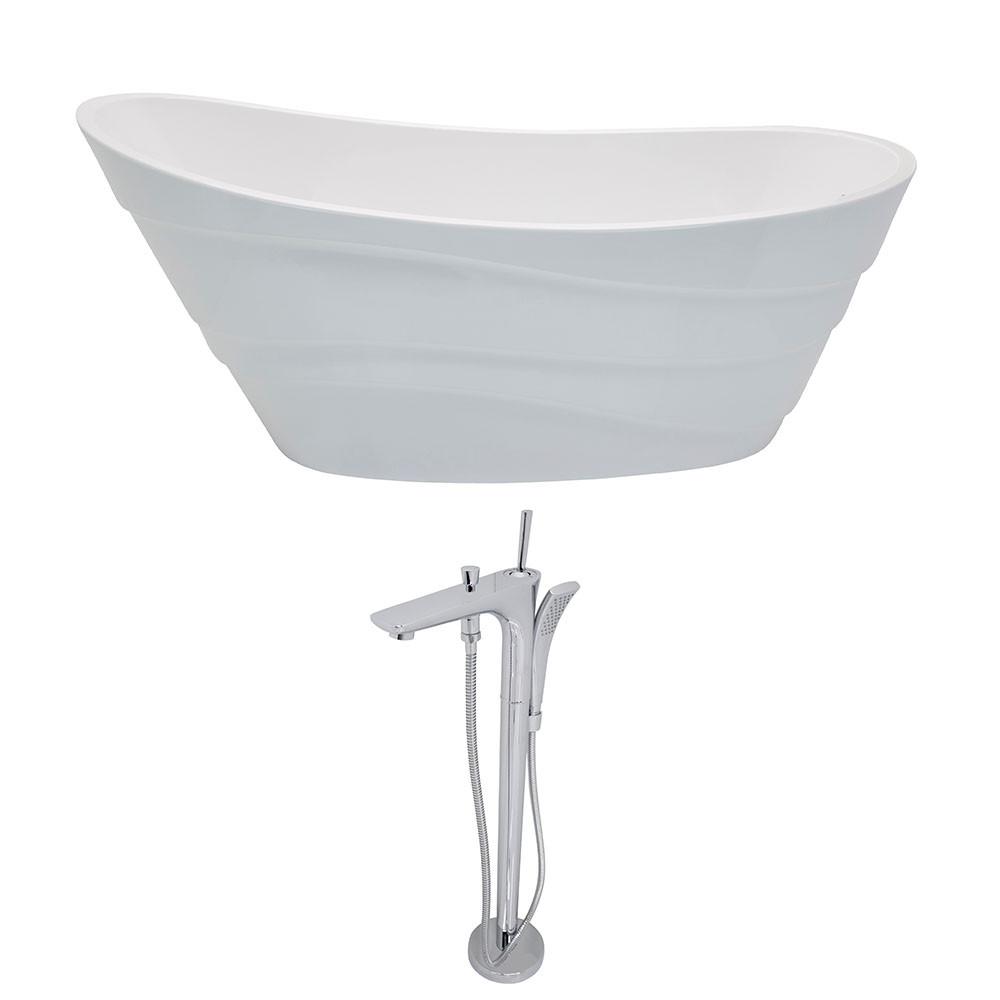 ANZZI Stratus FT084-0029 FreeStanding Bathtub FreeStanding Bathtub ANZZI 