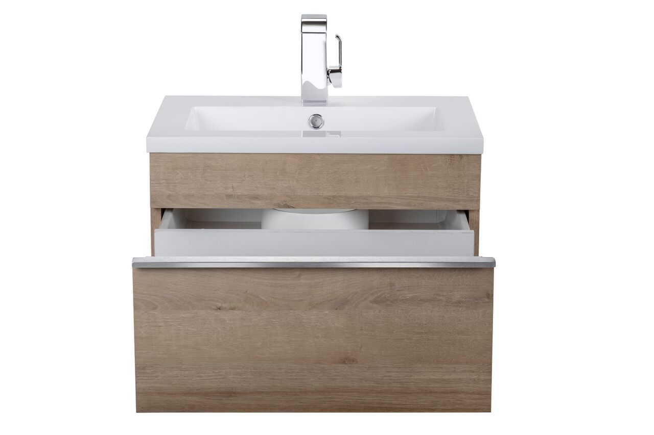 Trough Collection 24" Wall Mount Modern Bathroom Vanity - Organic By Cutler Cutler Kitchen & Bath Vanity 