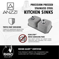 Thumbnail for ANZZI MOORE Series K-AZ3218-2B Kitchen Sink Kitchen Sink ANZZI 