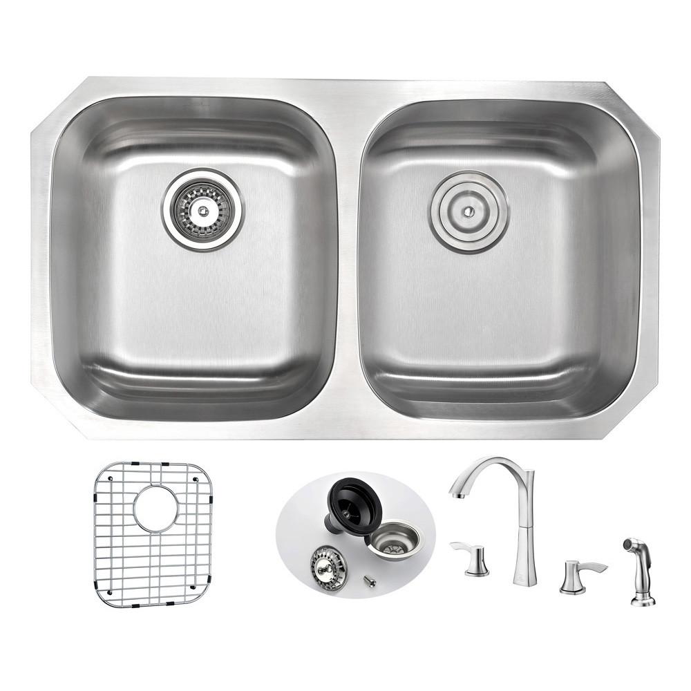 ANZZI MOORE Series KAZ3218-032 Kitchen Sink Kitchen Sink ANZZI 