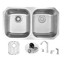 Thumbnail for ANZZI MOORE Series KAZ3218-032 Kitchen Sink Kitchen Sink ANZZI 