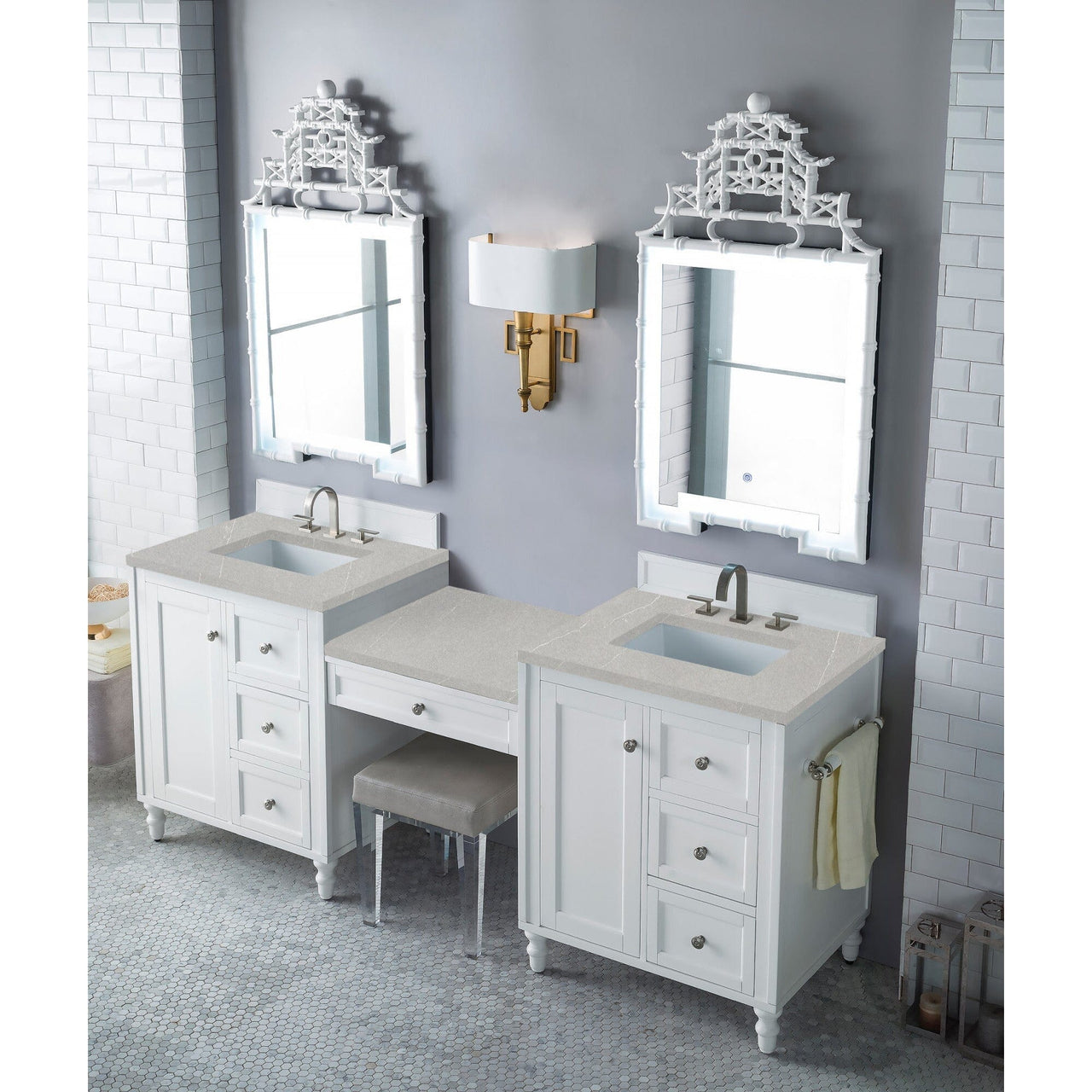 James Martin Copper Cove Encore 86" Double Vanity Set Vanity James Martin 