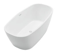 Thumbnail for ANZZI Bridge Series 5.58 ft. Freestanding Bathtub in White FreeStanding Bathtub ANZZI 